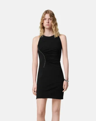 Rochie mini din jersey crep elastic