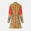 Rochie mini din mătase Barocco Silk Cheetah Rochie mini din mătase Barocco Silk Cheetah