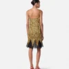 Rochie mini din mătase cu imprimeu Cheetah Allover Rochie mini din mătase cu imprimeu Cheetah Allover