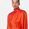Rochie mini din mătase jacquard V Allover Lavallière Rochie mini din mătase jacquard V Allover Lavallière