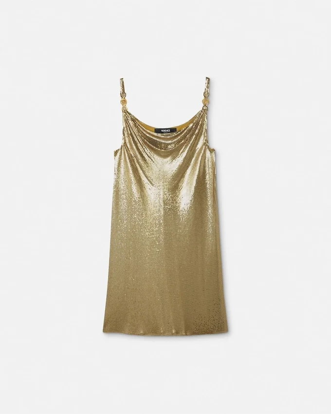Rochie mini din plasă metalică Rochie mini din plasă metalică