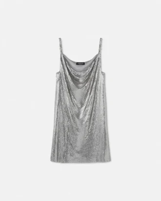 Rochie mini din plasă metalică