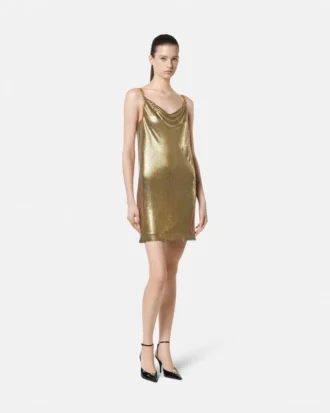 Rochie mini din plasă metalică