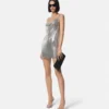 Rochie mini din plasă metalică Rochie mini din plasă metalică