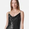 Rochie mini din plasă metalică Rochie mini din plasă metalică