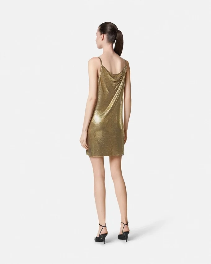 Rochie mini din plasă metalică Rochie mini din plasă metalică