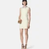 Rochie mini din satin cristal, cu croi în A Rochie mini din satin cristal, cu croi în A