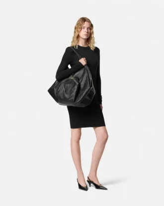 Rochie mini din tricot ajustat din lână merino