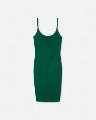 Rochie mini din tricot elastic jacquard din viscoză