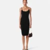 Rochie mini din tricot elastic jacquard din viscoză Rochie mini din tricot elastic jacquard din viscoză