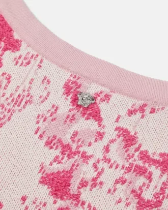 Rochie mini din tricot în linie A Barocco Underwater