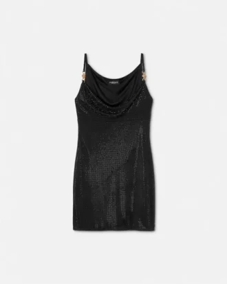 Rochie mini din viscoză cu ornamente