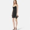 Rochie mini din viscoză cu ornamente Rochie mini din viscoză cu ornamente