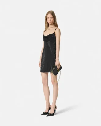 Rochie mini din viscoză cu ornamente