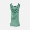 Rochie mini drapată cu ac de siguranță Rochie mini drapată cu ac de siguranță