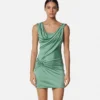 Rochie mini drapată cu ac de siguranță Rochie mini drapată cu ac de siguranță