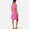 Rochie mini drapată, evazată, cu ac de siguranță Rochie mini drapată, evazată, cu ac de siguranță