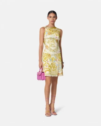 Rochie mini drapată și evazată Underwater Barocco