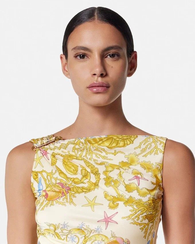 Rochie mini drapată și evazată Underwater Barocco Rochie mini drapată și evazată Underwater Barocco