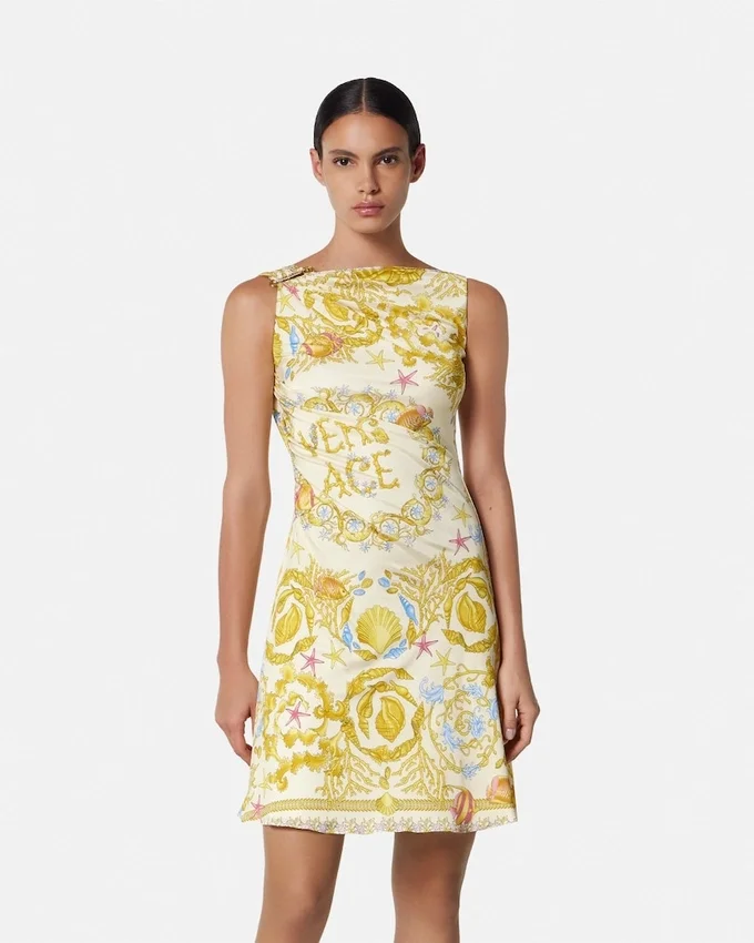 Rochie mini drapată și evazată Underwater Barocco Rochie mini drapată și evazată Underwater Barocco
