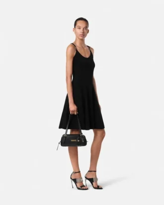 Rochie mini evazată din chenille