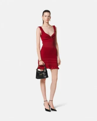 Rochie mini evazată din tricot