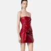 Rochie mini fără bretele din piele Rochie mini fără bretele din piele