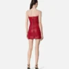 Rochie mini fără bretele din piele Rochie mini fără bretele din piele