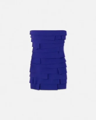 Rochie mini fără bretele din satin Envers