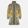 Rochie mini Lavallière din mătase cu imprimeu leopard Rochie mini Lavallière din mătase cu imprimeu leopard