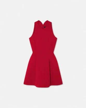 Rochie mini sculpturală din amestec de lână