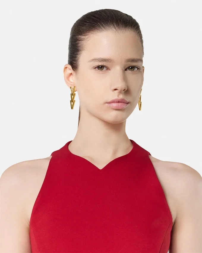 Rochie mini sculpturală din amestec de lână Rochie mini sculpturală din amestec de lână