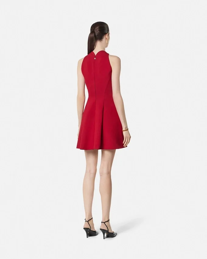 Rochie mini sculpturală din amestec de lână Rochie mini sculpturală din amestec de lână