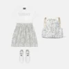 Rochie pentru copii din bumbac imprimat Rochie pentru copii din bumbac imprimat