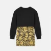 Rochie pentru copii din bumbac jersey și twill cu imprimeu Rochie pentru copii din bumbac jersey și twill cu imprimeu