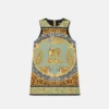Rochie pentru copii din gabardină de bumbac imprimată Rochie pentru copii din gabardină de bumbac imprimată