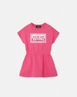 Rochie pentru copii din jersey de bumbac cu imprimeu
