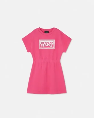 Rochie pentru copii din jersey de bumbac cu imprimeu