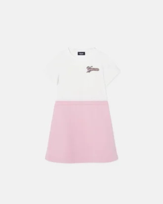 Rochie pentru copii din tricou din bumbac imprimat