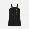 Rochie plisată din amestec de lână pentru copii Rochie plisată din amestec de lână pentru copii