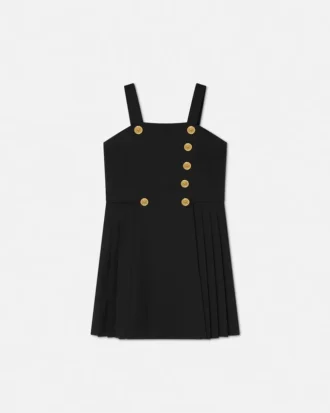 Rochie plisată din amestec de lână pentru copii Rochie plisată din amestec de lână pentru copii