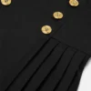 Rochie plisată din amestec de lână pentru copii Rochie plisată din amestec de lână pentru copii