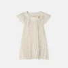 Rochie plisată din twill cu imprimeu pentru copii Rochie plisată din twill cu imprimeu pentru copii