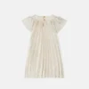 Rochie plisată din twill cu imprimeu pentru copii Rochie plisată din twill cu imprimeu pentru copii