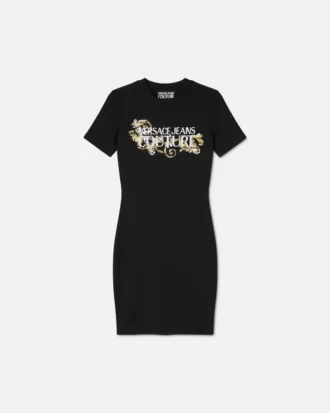 Rochie tip tricou Barocco cu contur din cristale