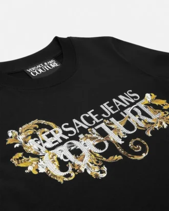 Rochie tip tricou Barocco cu contur din cristale