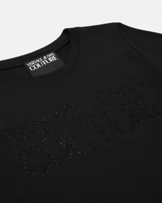 Rochie tip tricou cu logo-ul instituțional din cristal