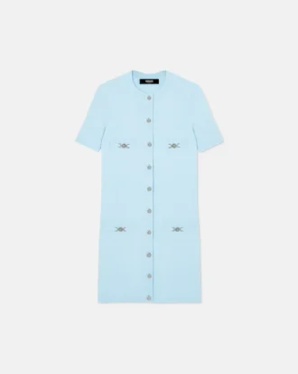Rochie tricotată din lână și cașmir
