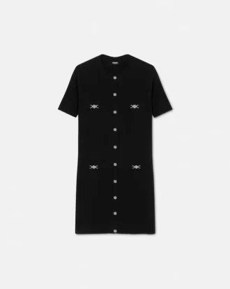Rochie tricotată din lână și cașmir