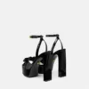 Sandale cu panglică Gianni din piele lăcuită 140 mm Sandale cu panglică Gianni din piele lăcuită 140 mm